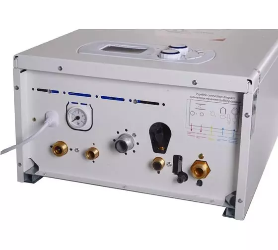 Газовый котел настенный двухконтурный Ресанта ГК-24 74/9/4 24 кВт, d дымохода 100 мм