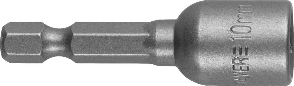 Бита Stayer с торцовой головкой, магнит., тип хвостовика - E 1/4, длина 48 мм, 10мм, 1шт 26390-10