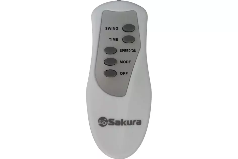 Вентилятор напольный SAKURA SA-18W белый с пультом ДУ и таймером 1 шт./кор.
