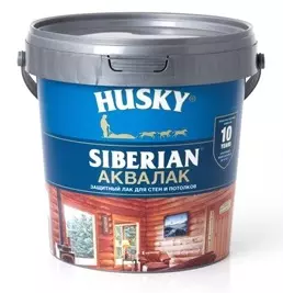 Акриловый лак для дерева Husky Siberian «Аквалак» 0,9 л 26238