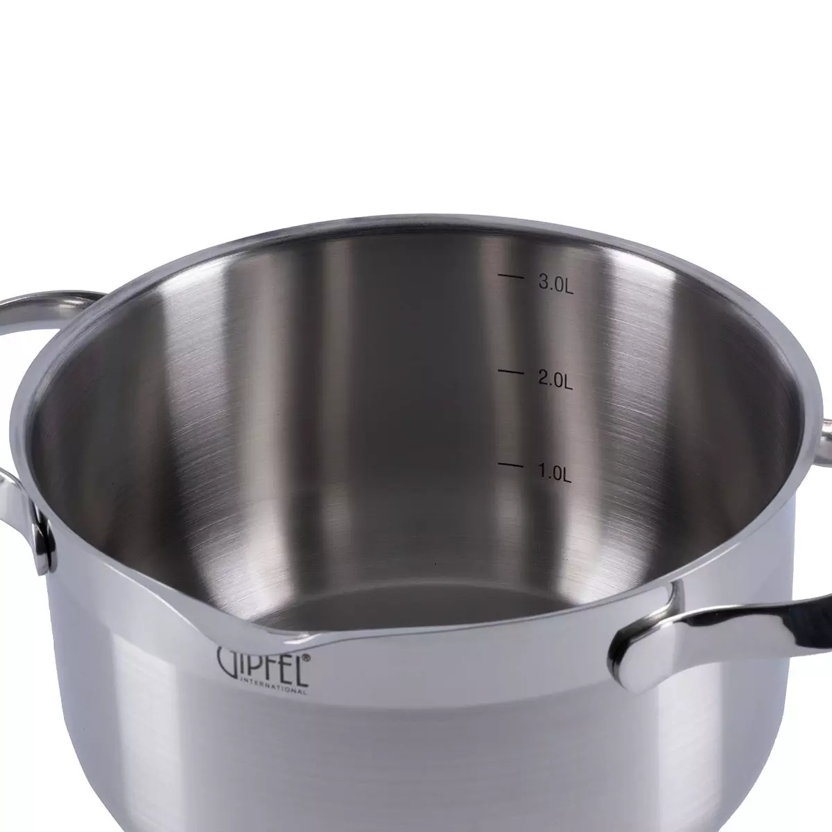 Кастрюля 3,2 л (20 х 11,5 см), нержавеющая сталь, индукция , &quot;BENITA&quot; GIPFEL 2271