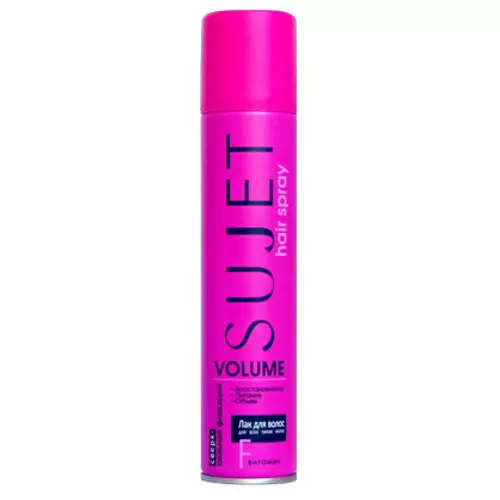 Лак для волос Sujet Volume, сверхсильная фиксация, 180 мл, красный
