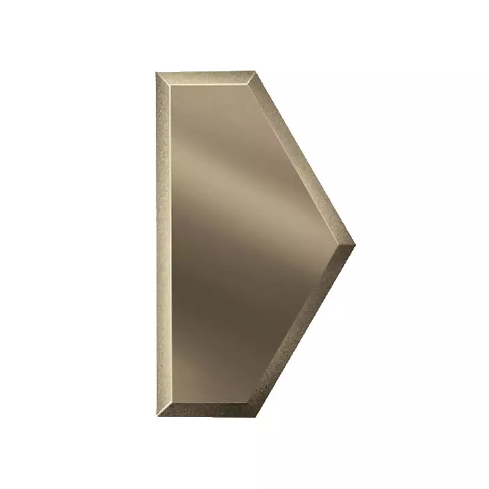 Плитка зеркальная ПОЛУСОТА с фацетом 10 мм(100х173мм) бронзовая
