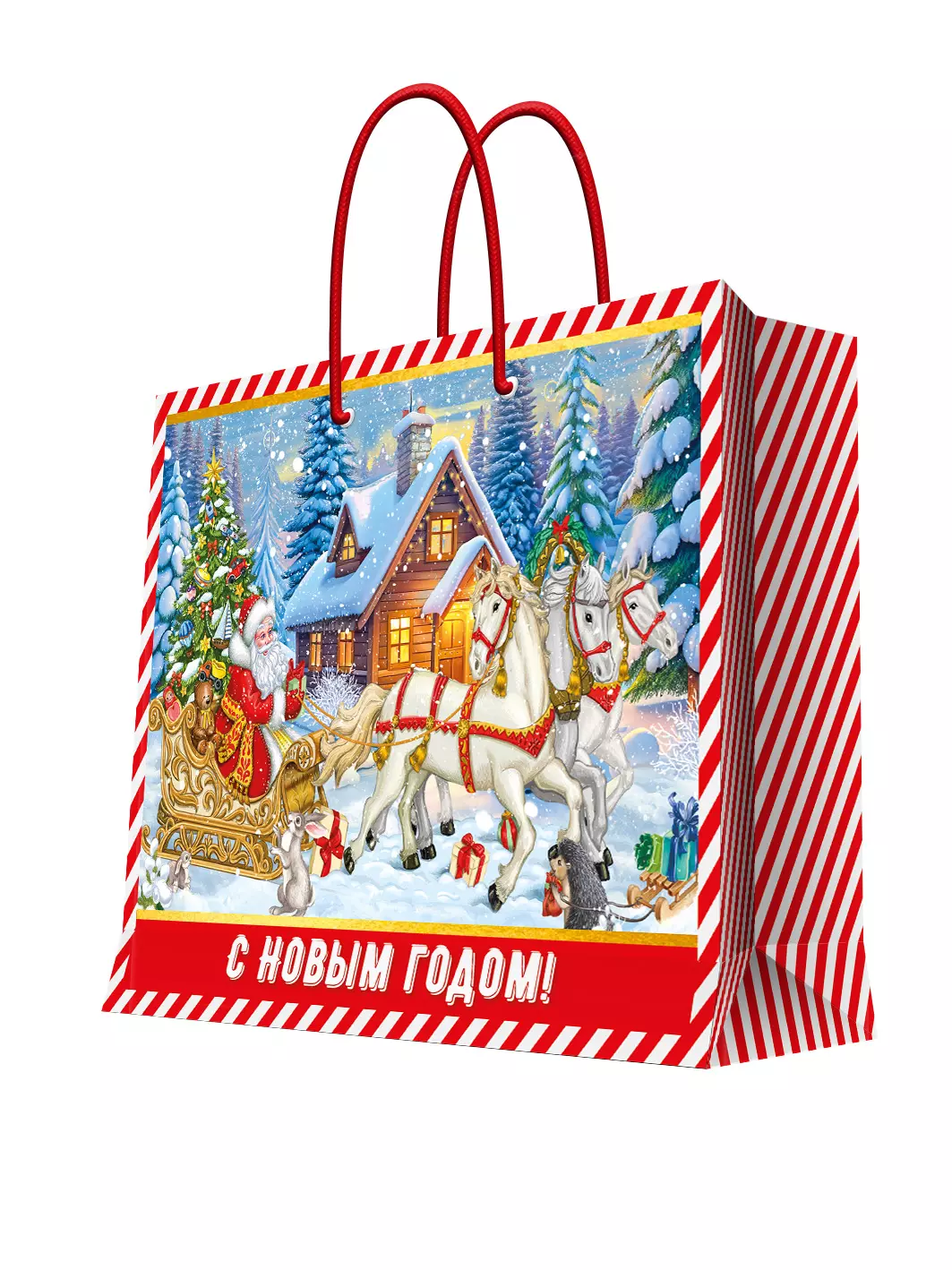 Подарочный пакет 23x18x11см 95730FE