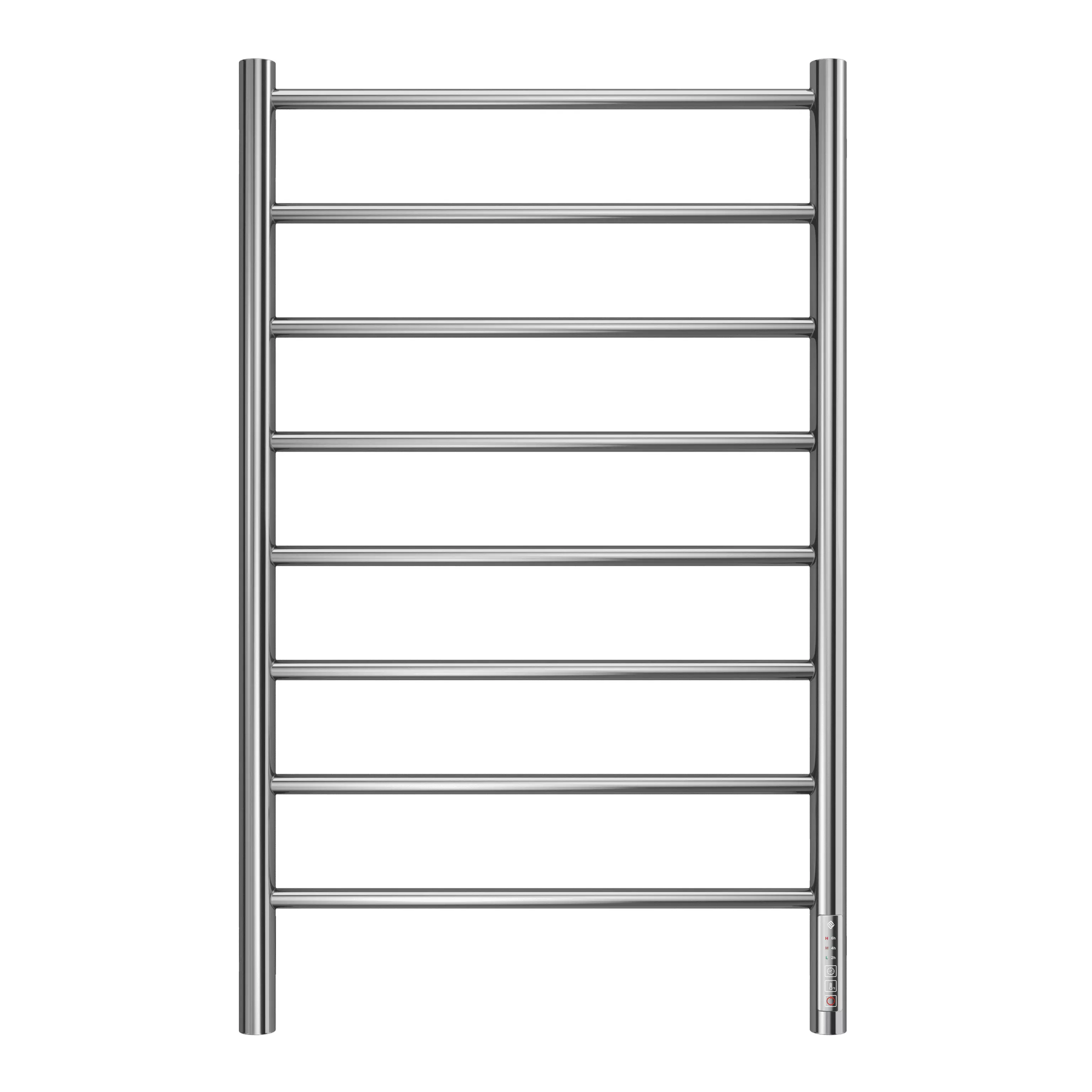 Полотенцесушитель электрический Лесенка 500х850 мм 120 Вт хром 8П TERMINUS Аврора 4670078531179 диммер справа