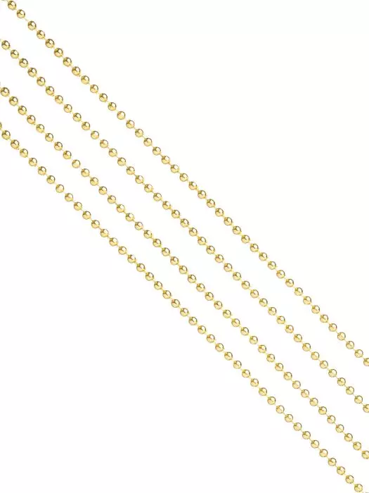 Бусы на елку L=270 см, d=4 мм, золото, 88759