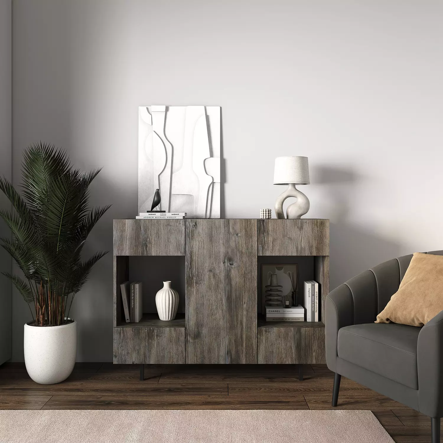 Мебельный щит ЛДСП Премиум 800х300х16 мм,сосна Орегон. кромка 0.4 мм