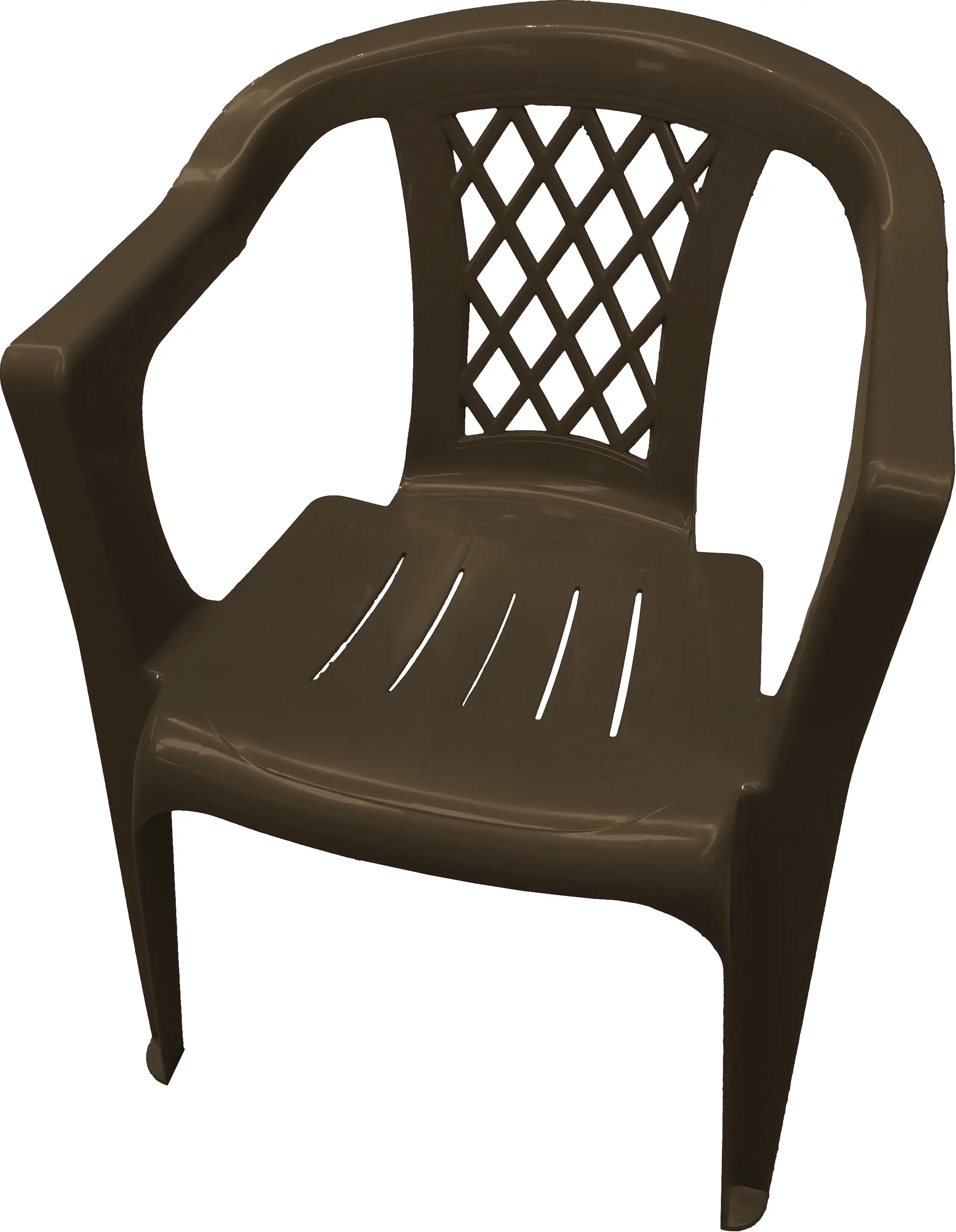 Пластиковый стул С 1-5 Коричневый