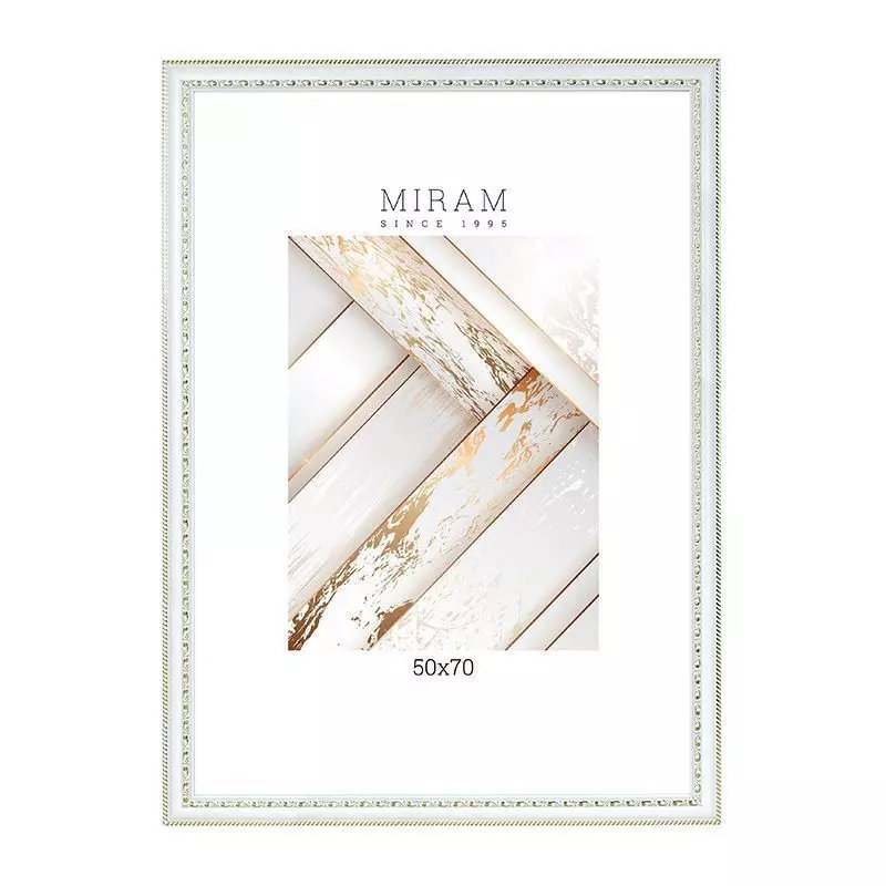Фоторамка 50х70 см белый золото 644861-20 Мирам