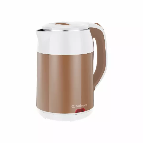 Чайник электрический Sakura SA-2168WBR 1,8л белый/молочный шоколад