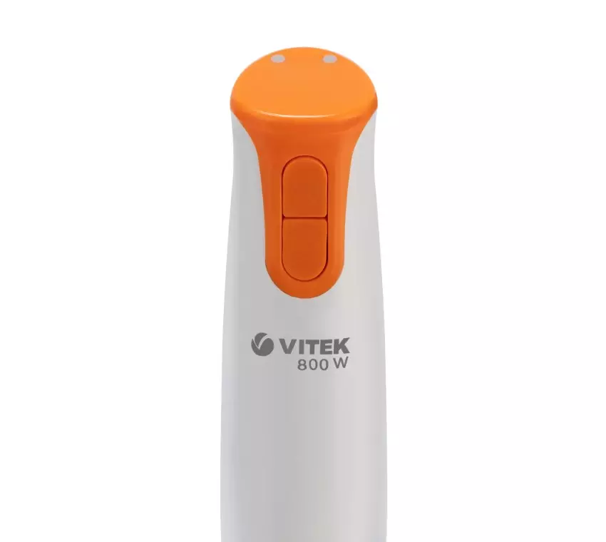 Блендер погружной Vitek 800Вт стальная насадка белый Orange VT-1450