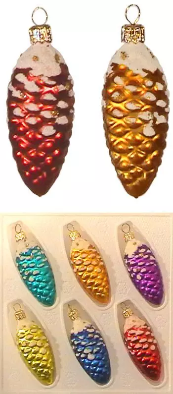 Елочные игрушки Сосновый бор (набор 6 шт) С327