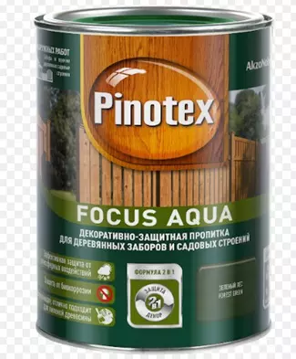 Пропитка водоотталкивающая Pinotex Focus зеленый лес 0,75 л