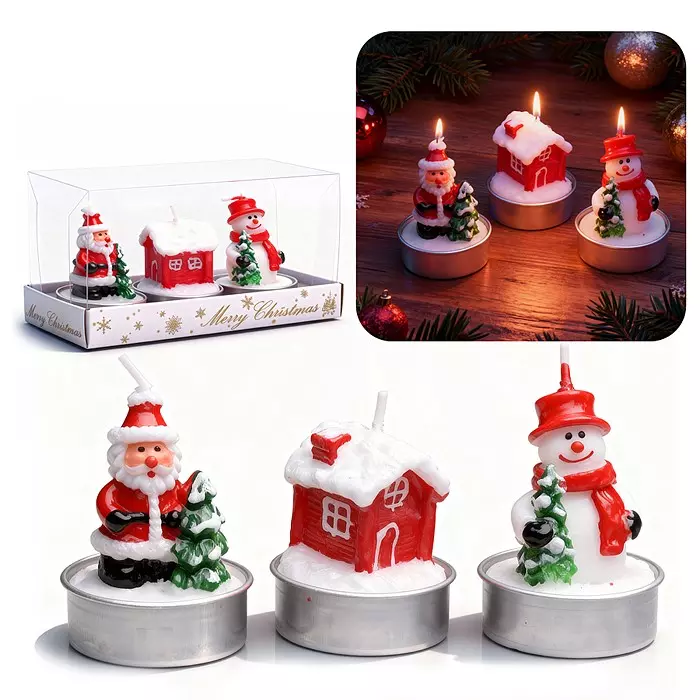 Набор декоративных свечей Счастливого нового года! S2371