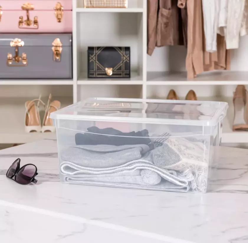 Контейнер 18 л 400*335*170мм КРИСТАЛ л 6 БП с крышкой