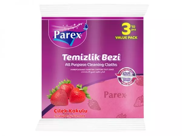 Салфетки Parex нетканные с запахом клубники 3 шт