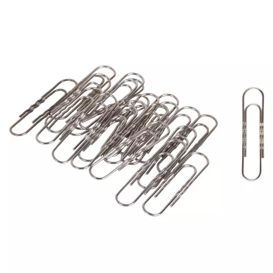 Скрепки 78 мм, 50 шт, металл, гофрированные, оцинкованные, deVENTE 4135313