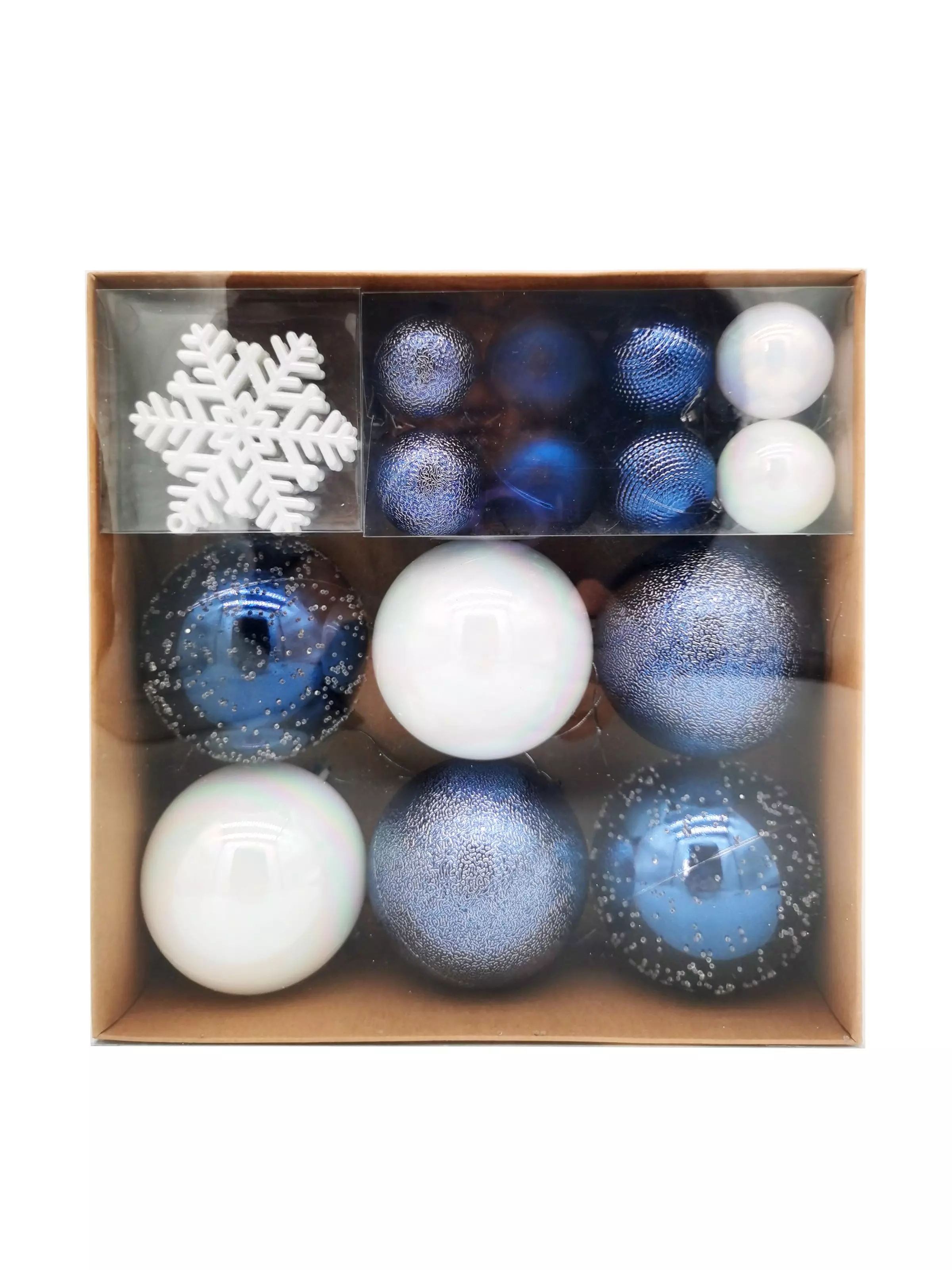 Новогоднее подвесное украшение из полистирола, набор из 30 шт 8х24,2х24,2см 95129