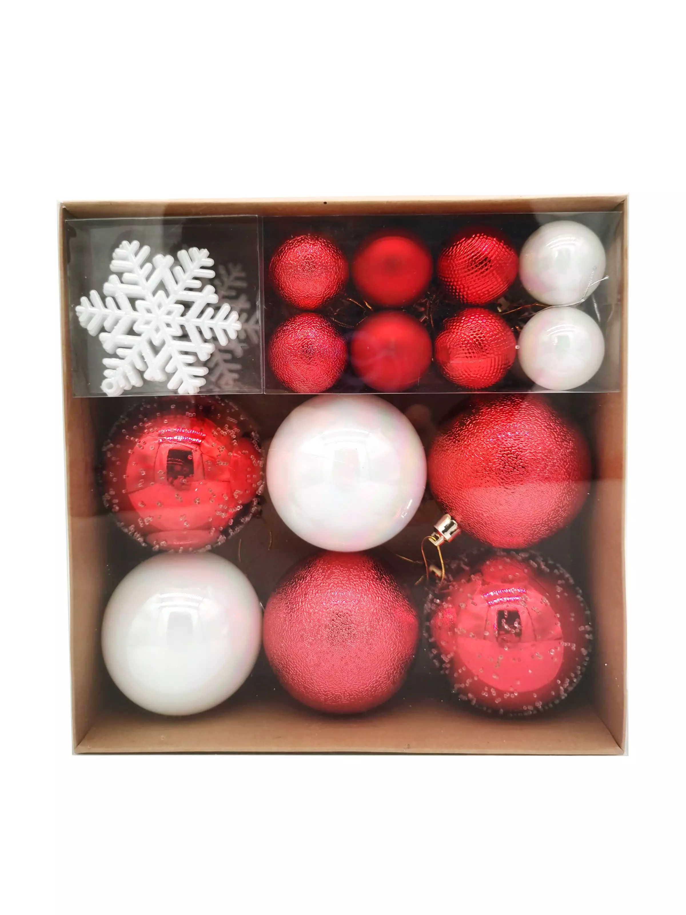 Новогоднее подвесное украшение из полистирола, набор из 30 шт 8х24,2х24,2см 95130