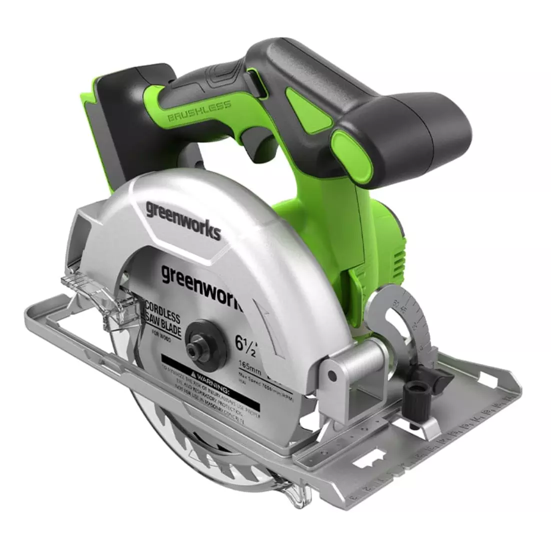 Аккумуляторная циркулярная пила бесщеточная Greenworks 24V GD24CS165 1501607 без АКБ и ЗУ