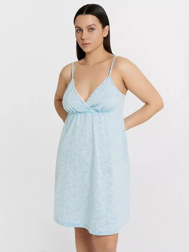 Ночная сорочка женская Mark Formelle 572336/1 веточки на кристалле, р-р 164/170 (50 / XL)