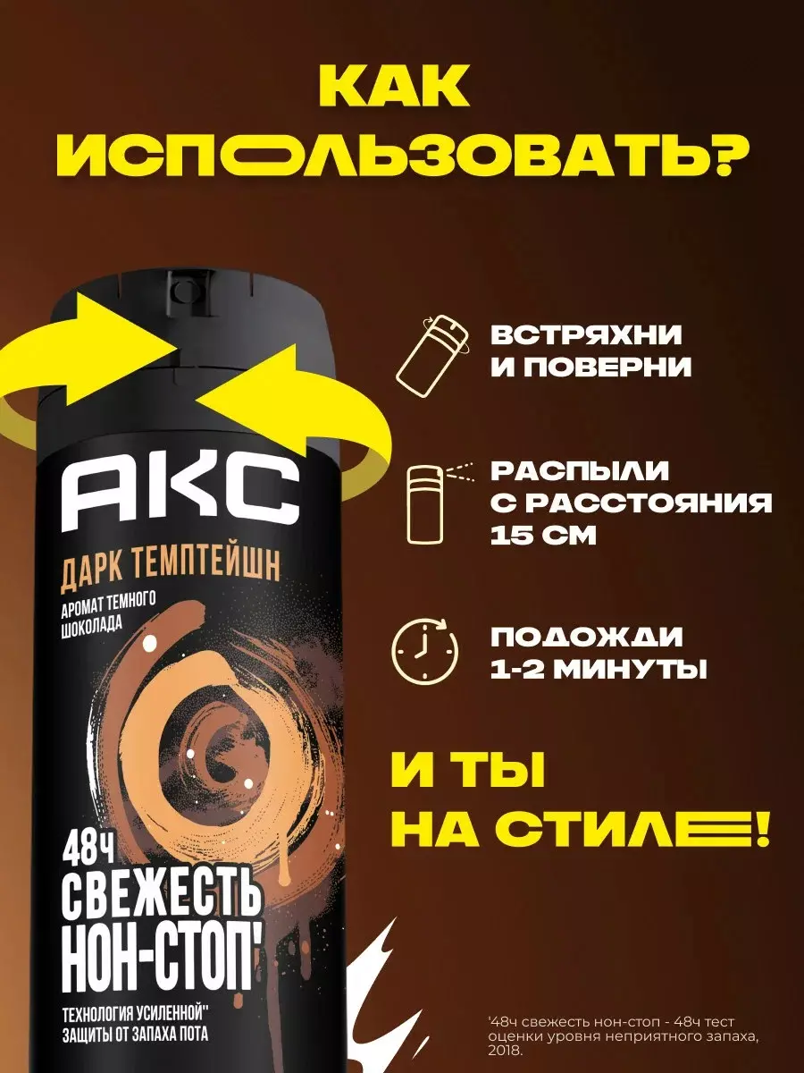 Антиперспирант АКС Дарк Темптейшн спрей 150 мл