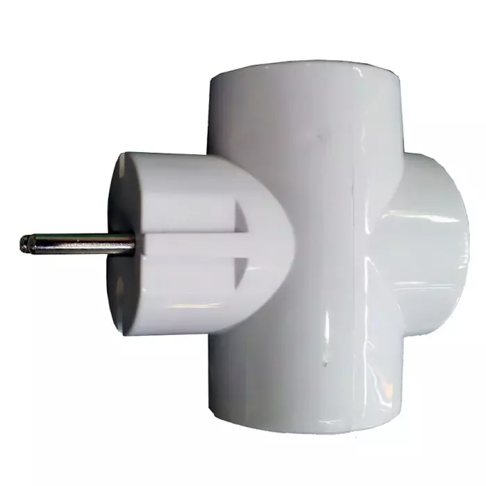 Разветвитель 3 розетки без заземления 16А 4000Вт TDM SQ1806-0041