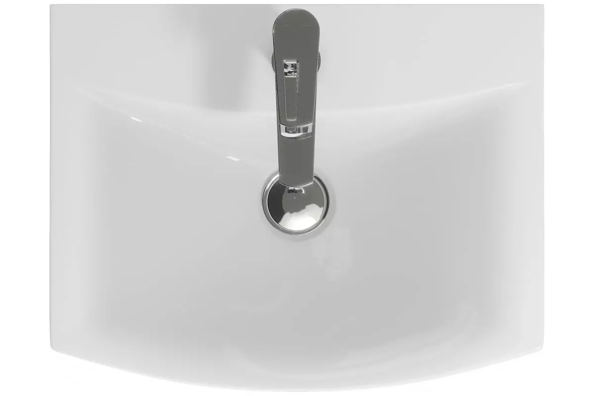 Раковина подвесная 50х39х15 см Cersanit CARINA 50 S-UM-CAR50/1-w отверстие под смеситель по центру