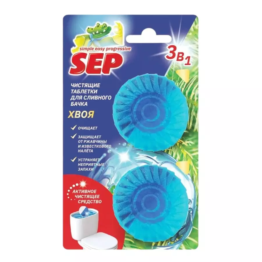 Таблетка для смывного бачка SEP Хвоя 2х50 г