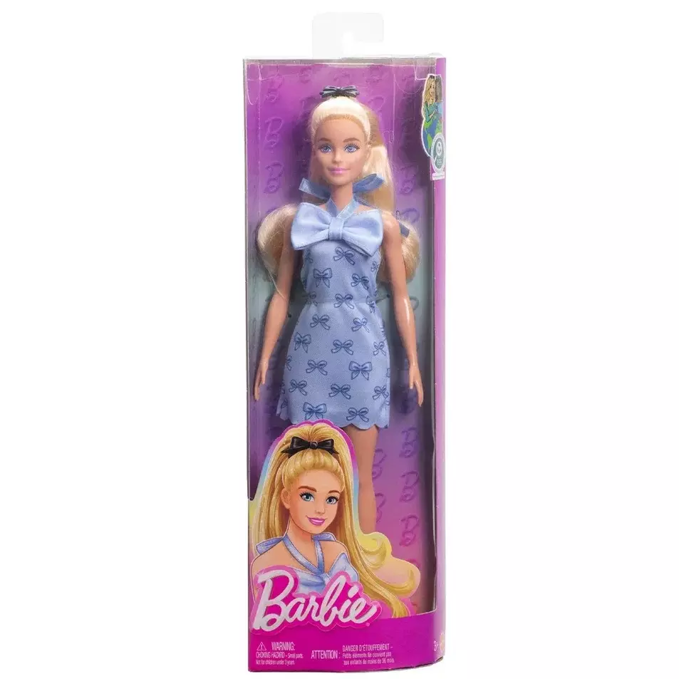 Кукла Барби Блондинка в голубом платье, Модницы Barbie HYT93