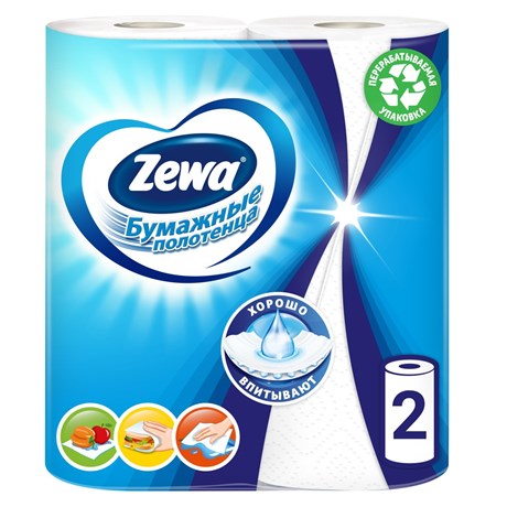Бумажные полотенца Zewa (2шт) 2 слоя