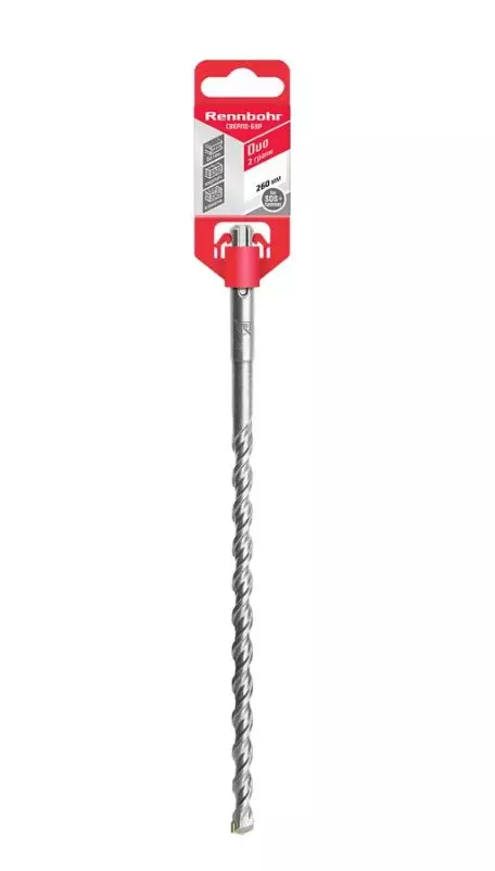 Бур SDS plus 8х260мм Rennbohr Duo 680826