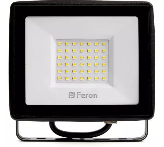 Светодиодный прожектор FERON LL-921 2835 SMD 50W 4000K IP65 AC220V/50Hz черный 29497