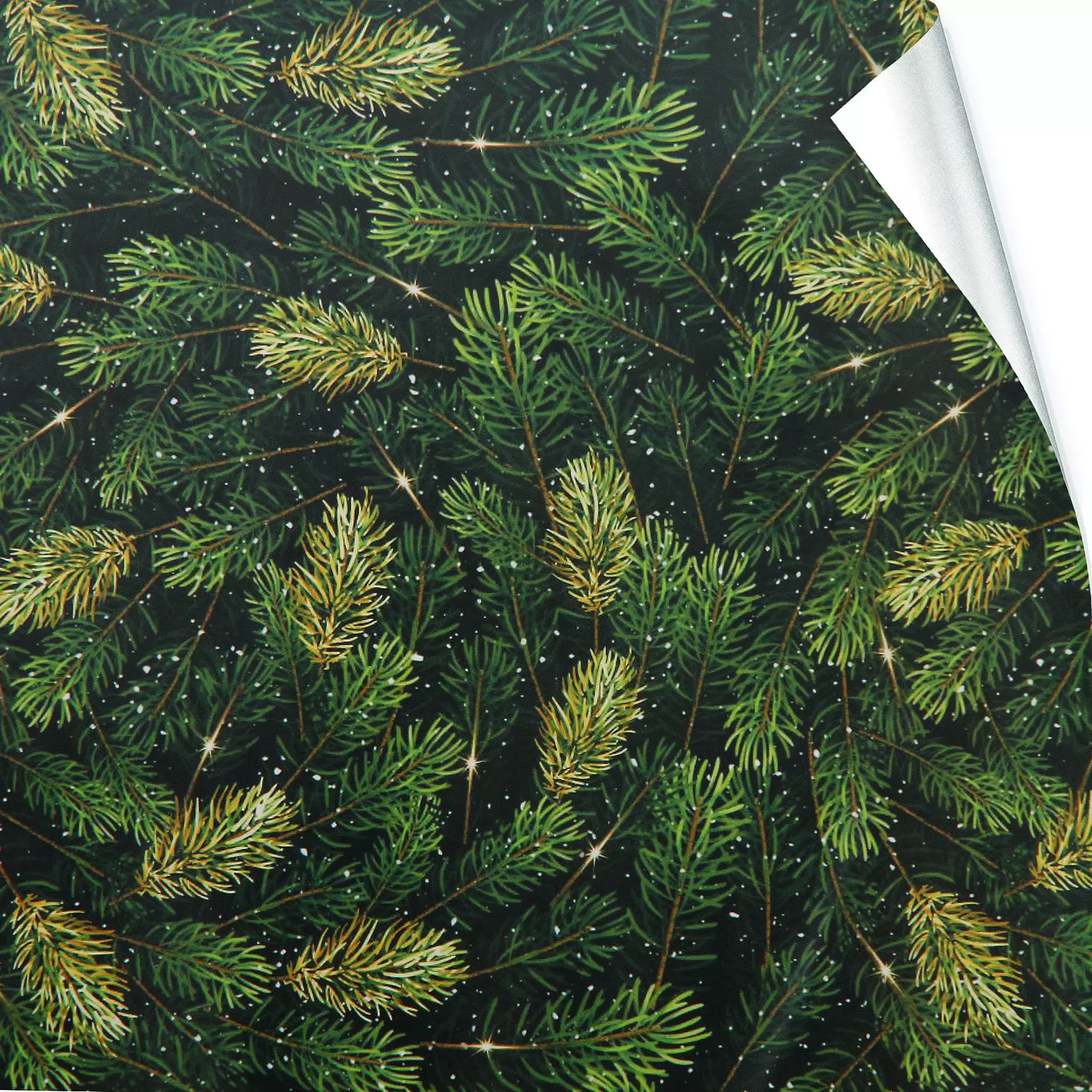 Бумага упаковочная 50х70 см Хвойные веточки 214-535