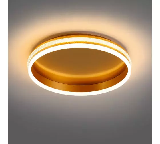 Светильник светодиодный Feron SHINING RING 41694 80Вт пульт золото 3000-6500К