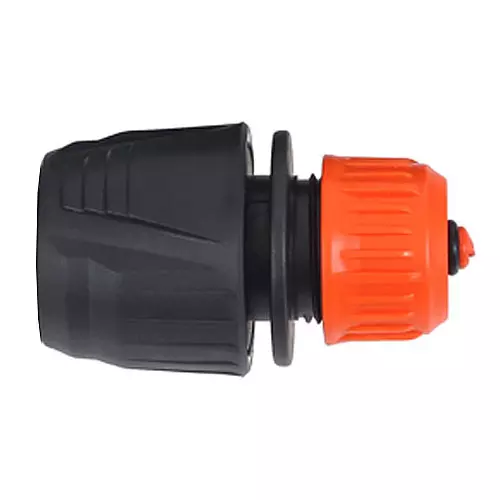 Коннектор для шланга 1/2" быстросъемный с аквастопом Жук 330801-00