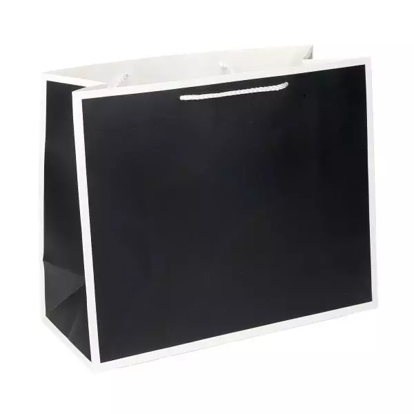 Подарочный пакет 26x32x14 Чёрный PL-128985-B