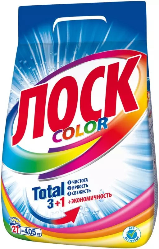 Стиральный порошок автомат ЛОСК Color 4,05 кг
