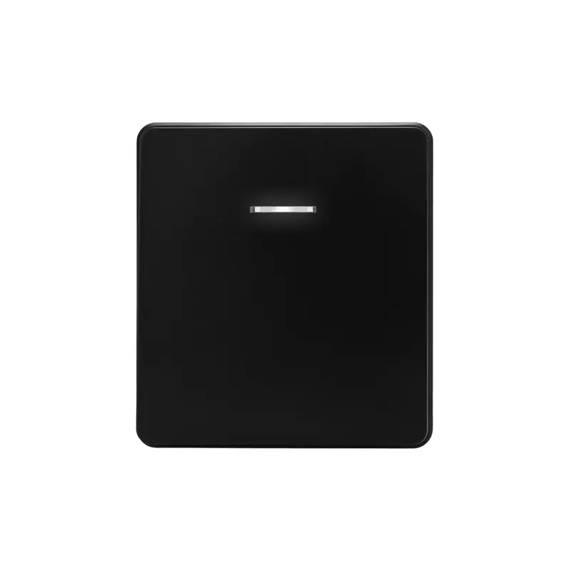 Выключатель встраиваемый 1-клавишный c индикатором оникс Kranz Miele Round KR-78-0713-3