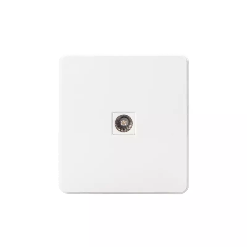 Розетка встраиваемая ТВ перламутр Kranz Miele Round KR-78-0723-1
