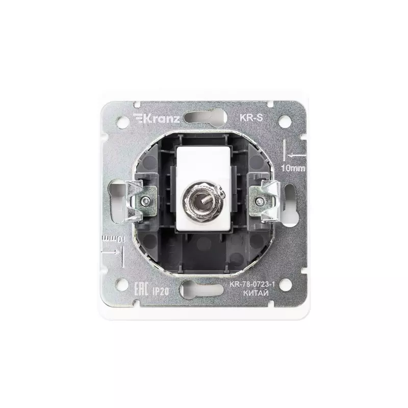 Розетка встраиваемая ТВ перламутр Kranz Miele Round KR-78-0723-1