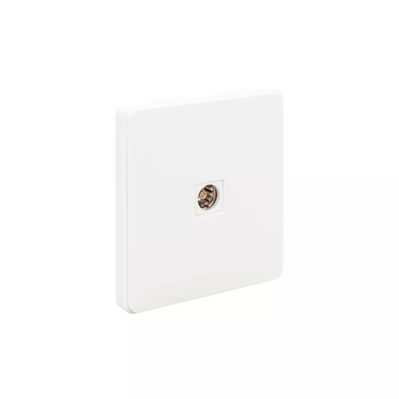 Розетка встраиваемая ТВ перламутр Kranz Miele Round KR-78-0723-1