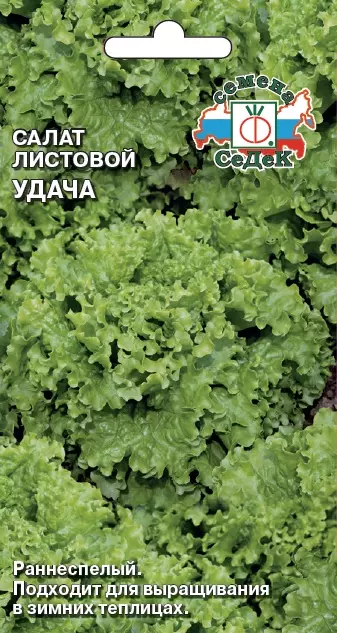Семена салат Удача листовой Евро, 0,5г Ц/П СеДеК