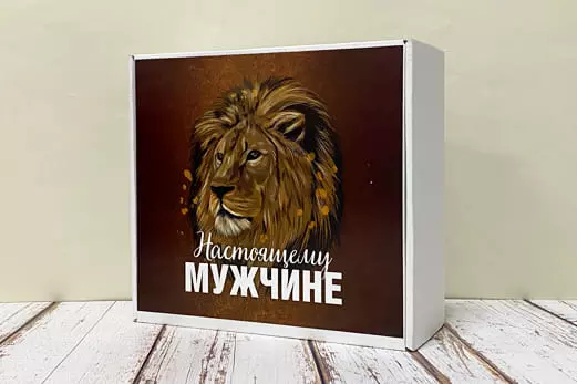 Подарочная коробка б/нап- Мужчина-лев