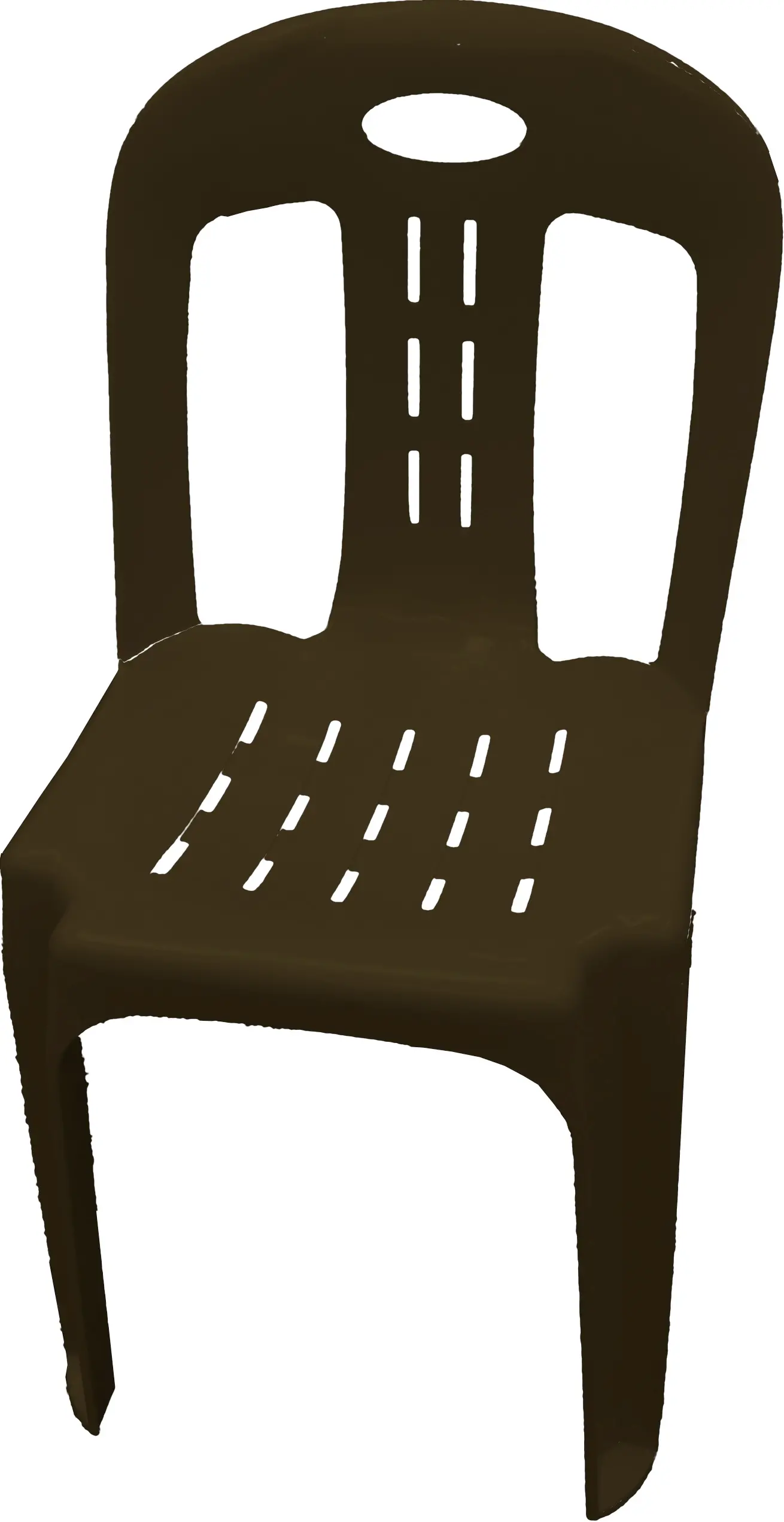 Пластиковый стулС 2-5 Коричневый