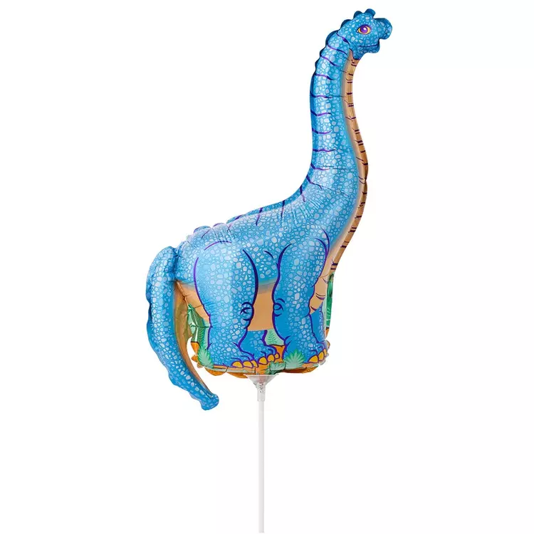 Шар фольгированный 40 см/16&quot; Динозавр голубой 1206-0112