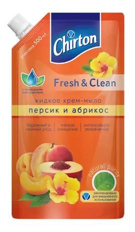 Крем-мыло жидкое Chirton Персик и абрикос 500мл