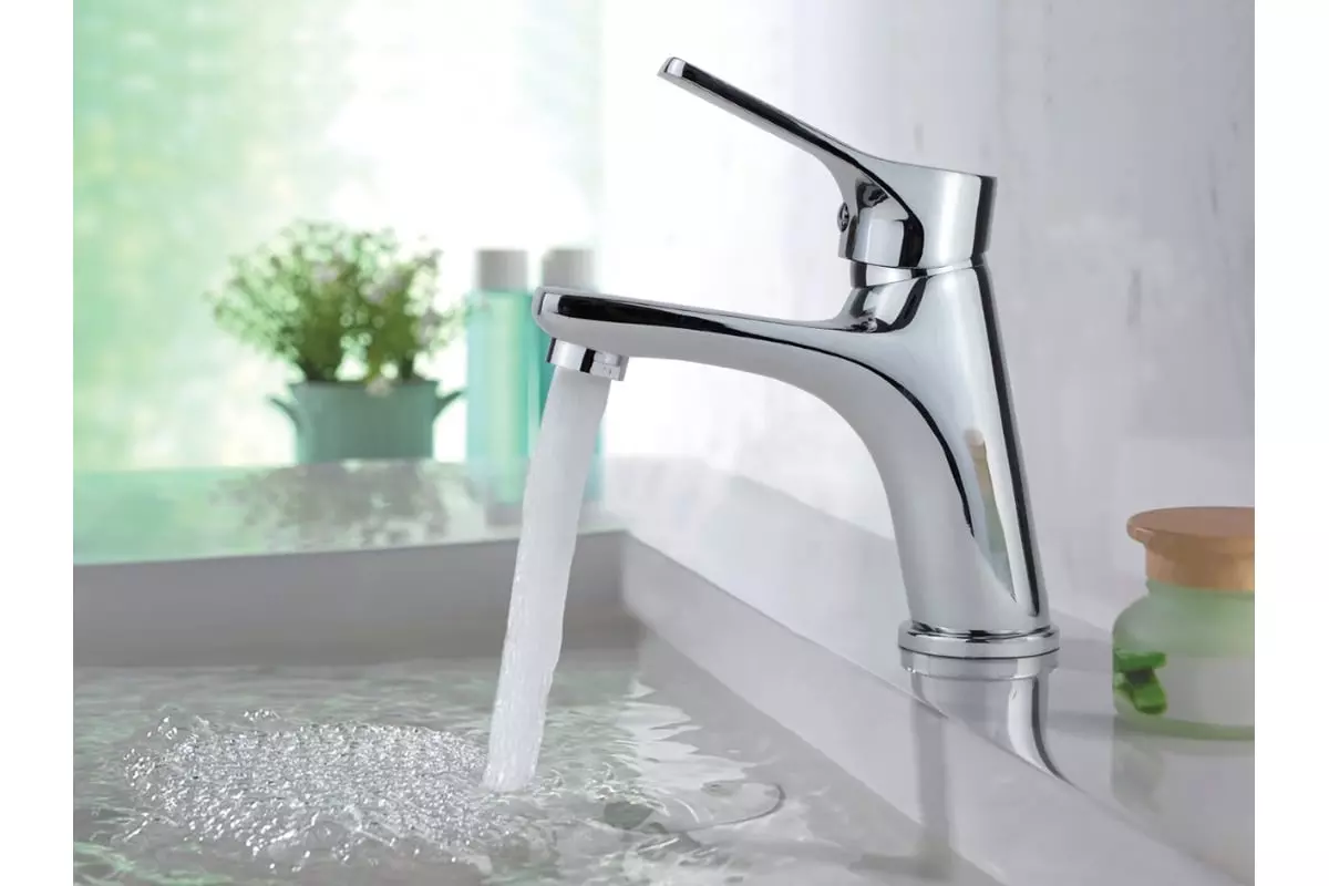 Смеситель для раковины, хром, ESKO Eiger EG 26, латунь, без донного клапана