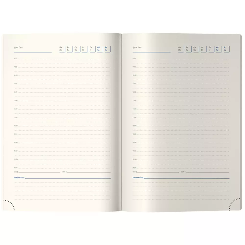 Ежедневник недатированный, А5, 136л., кожзам, Berlingo "Green Series", зеленый срез, светло-коричневый