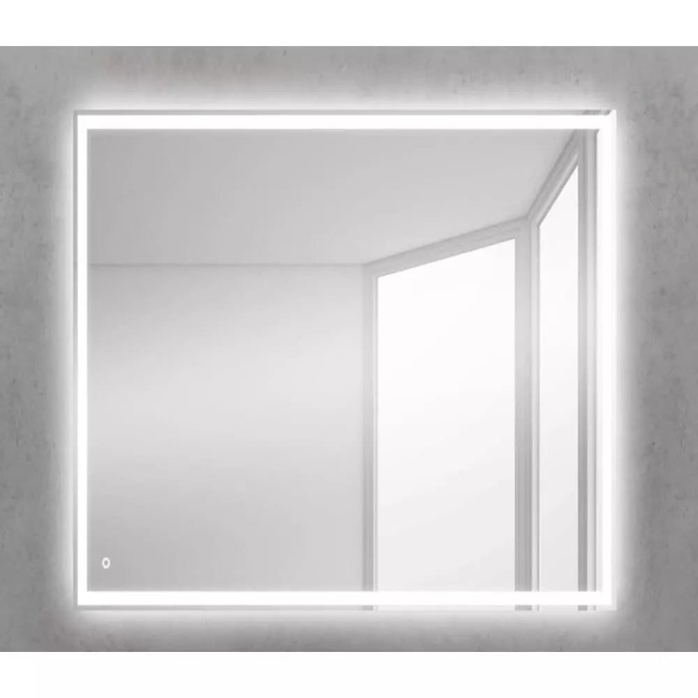 Зеркало в ванную 80х80 см BelBagno SPC-GRT-800-800-LED-TCH, 12W, 220-240V подсветка, сенсор